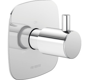 Built-in 3 way ceramic diverter with oval plate